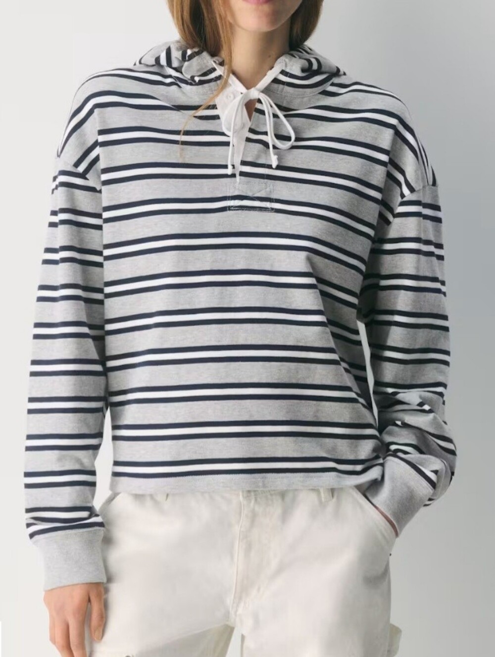 NWOT Aritzia TNA Mighty Cotton Wheels Rugby Hoodie S